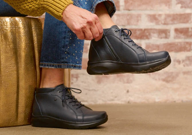 Veterschoenen met ritssluiting