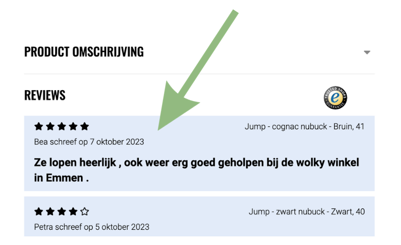 Productbeoordelingen Wolky Op Website