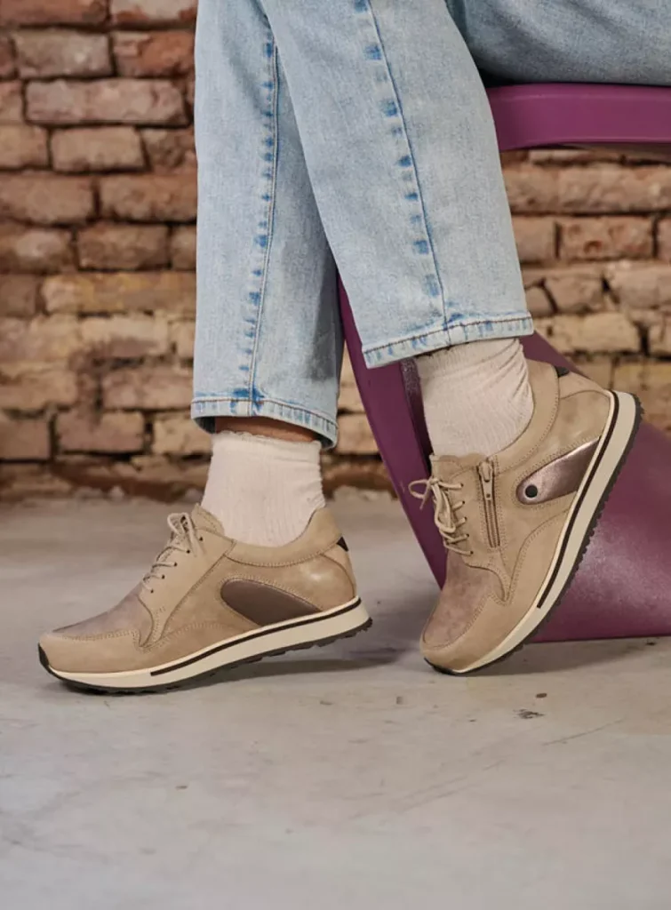 Wolky Sneakers e-Go S2F 90125 safari stretch/leer combi