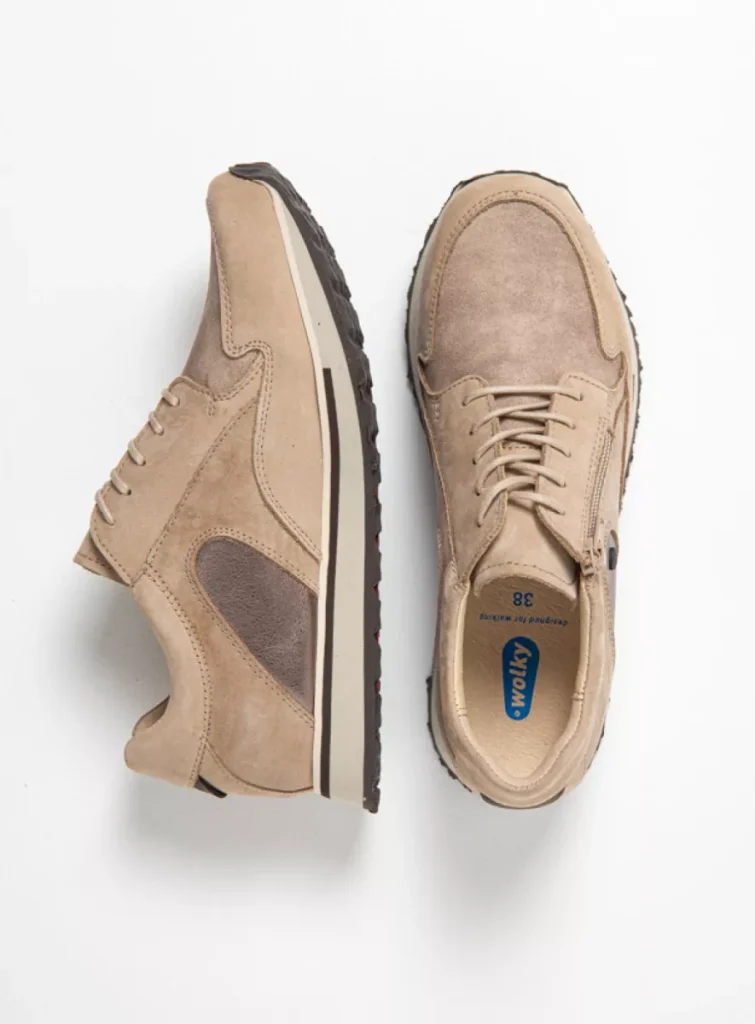 Wolky Sneakers e-Go S2F 90125 safari stretch/leer combi