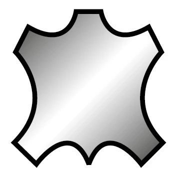 metallic leer