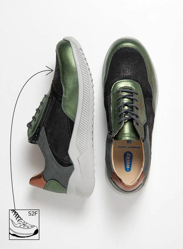 Wolky Sneakers 05825 e-Way S2F groen