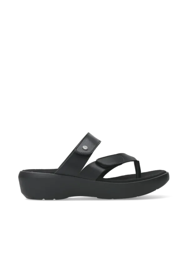 Wolky Hobie - zwart vegan biocare Slippers voor dames