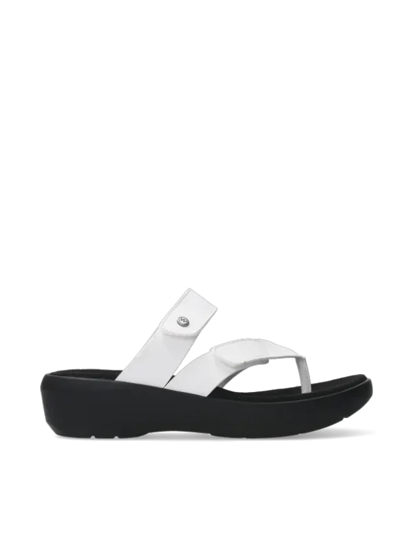 Wolky Hobie - wit vegan biocare Slippers voor dames