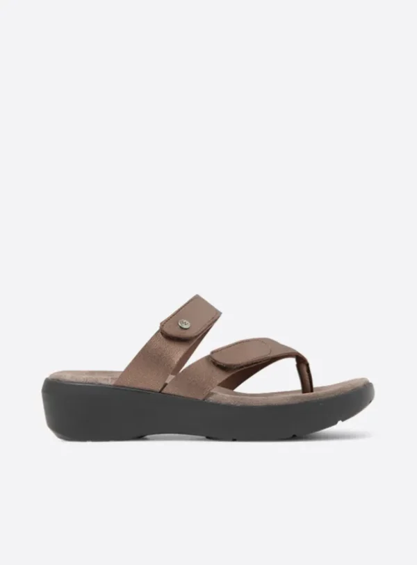 Wolky Hobie - brons vegan biocare Slippers voor dames