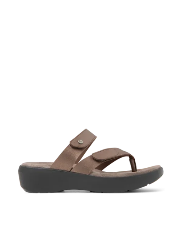 Wolky Hobie - brons vegan biocare Slippers voor dames