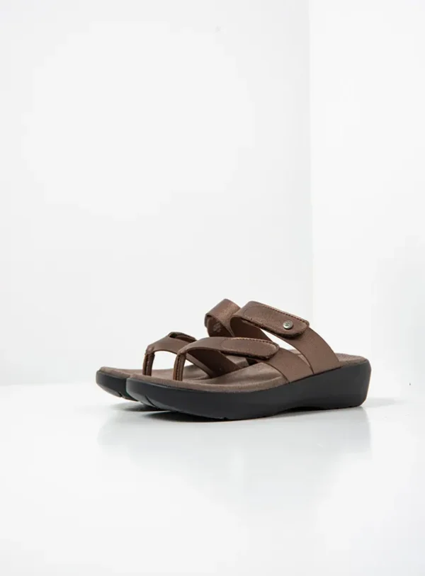 Wolky Hobie - brons vegan biocare Slippers voor dames