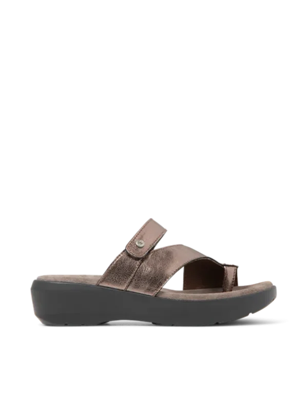 Wolky Collins - brons metallic leer Slippers voor dames