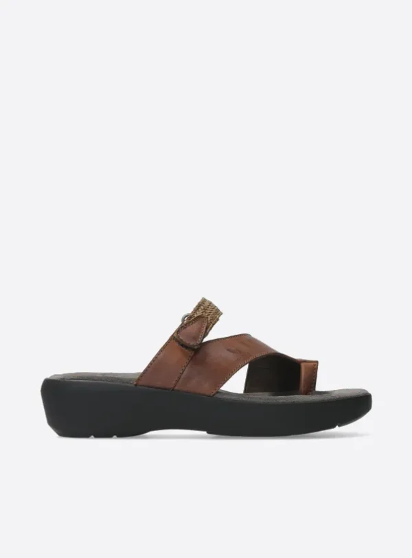 Wolky Collins - cognac leer Slippers voor dames
