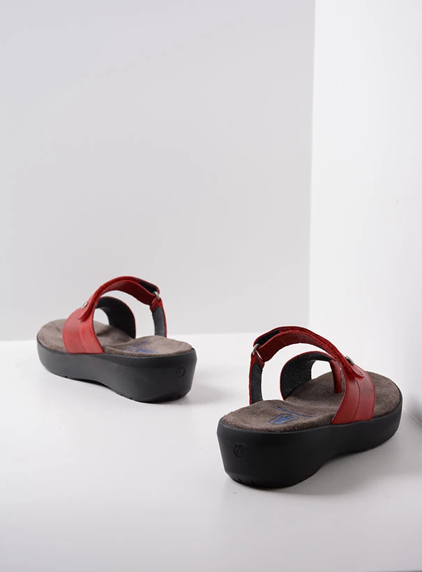 wolky slippers 00203 collins 30500 rood leer back