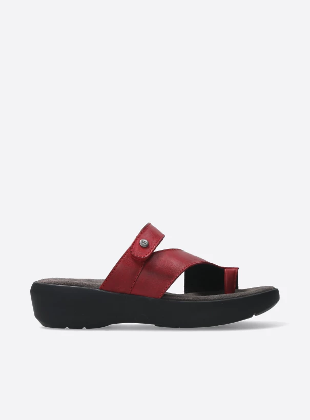 wolky slippers 00203 collins 30500 rood leer