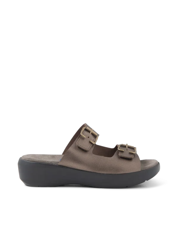 Wolky Newport - brons vegan biocare Slippers voor dames