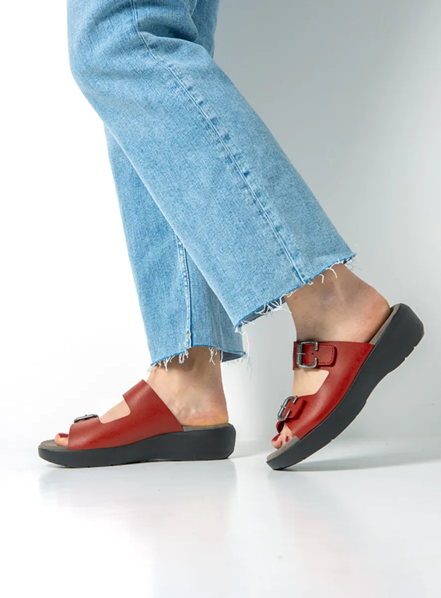 Wolky SS26 00206 Newport 06500 rood vegan biocare