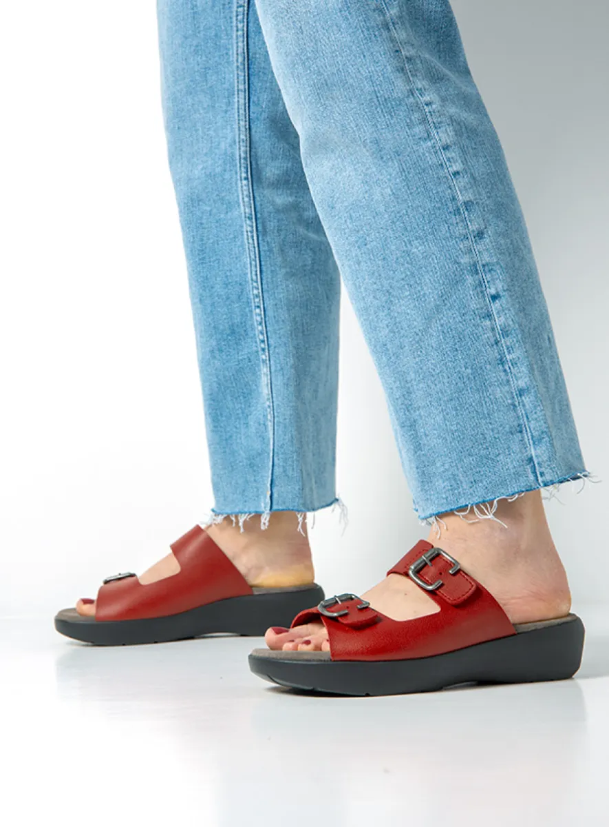 Wolky SS26 00206 Newport 06500 rood vegan biocare