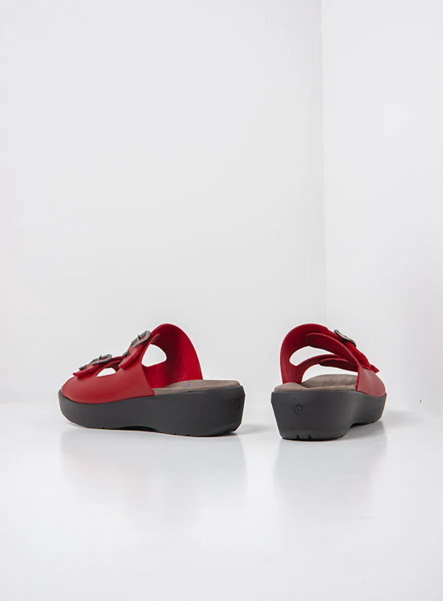 Wolky SS26 00206 Newport 06500 rood vegan biocare