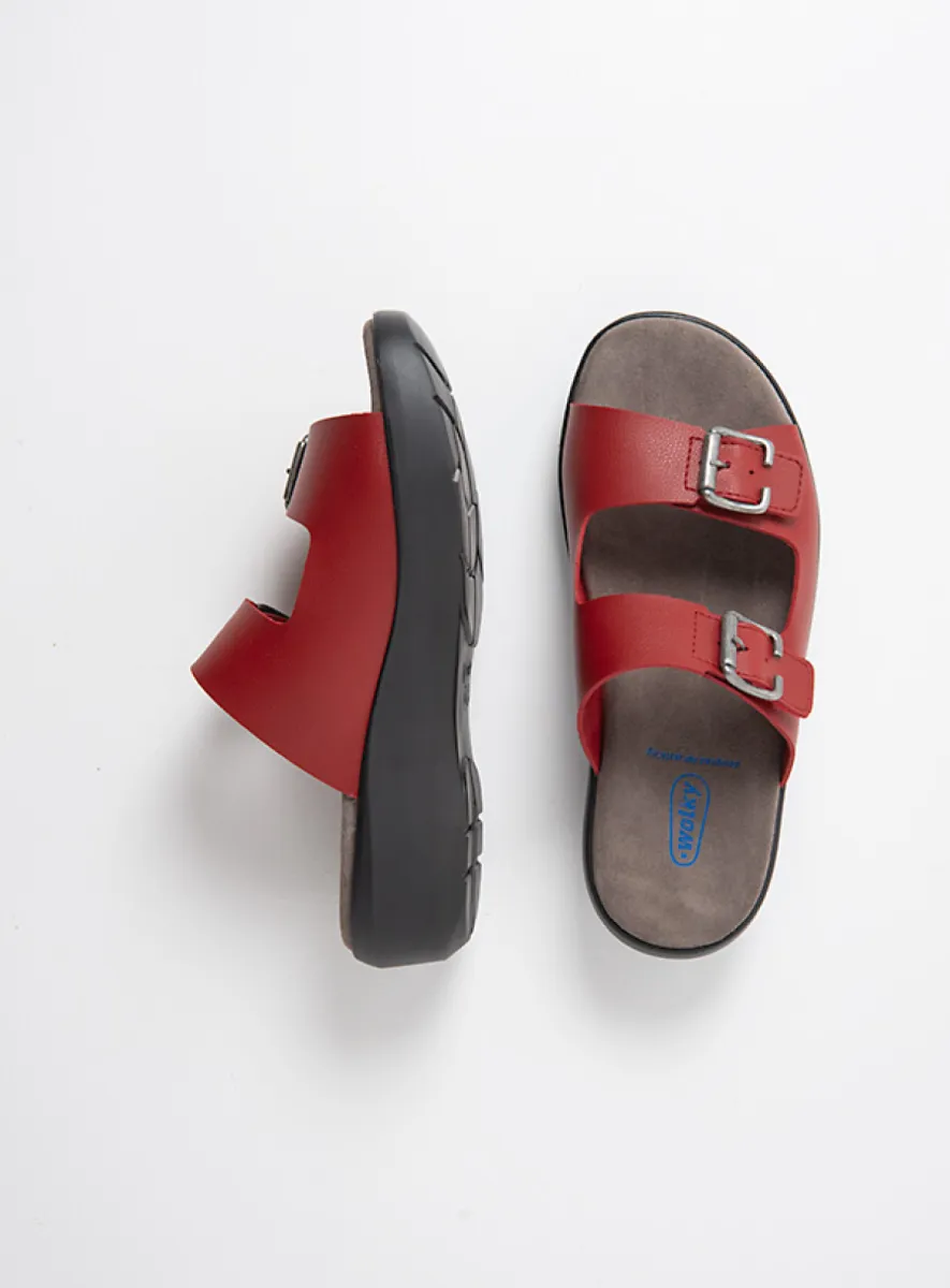 Wolky SS26 00206 Newport 06500 rood vegan biocare