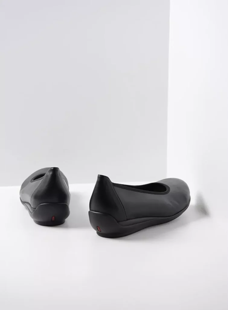 Wolky Ballerina's 00386 Duncan F2F 80000 zwart vegan biocare