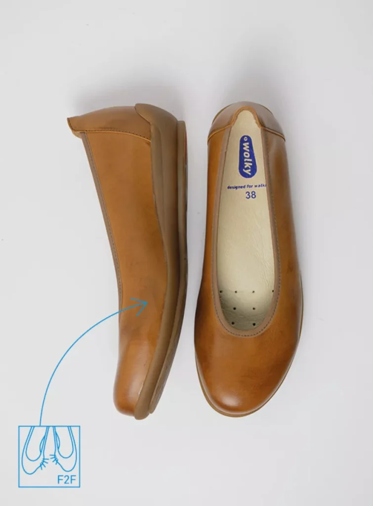 Wolky Ballerina's 00386 Duncan F2F 80400 naturel vegan biocare