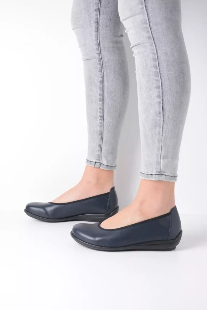 Wolky Ballerina's 00386 Duncan F2F 80800 blauw vegan biocare