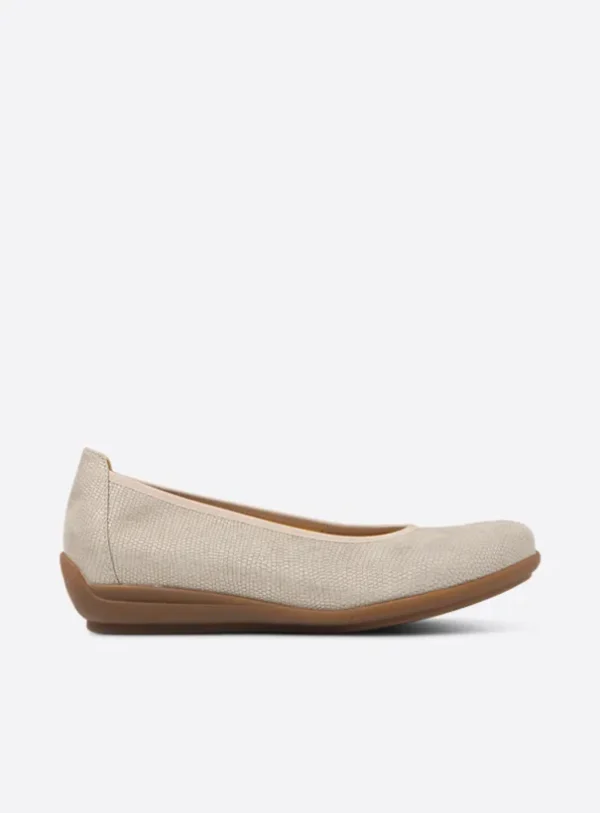 Wolky Duncan F2F - zacht taupe vegan biocare Instappers voor dames