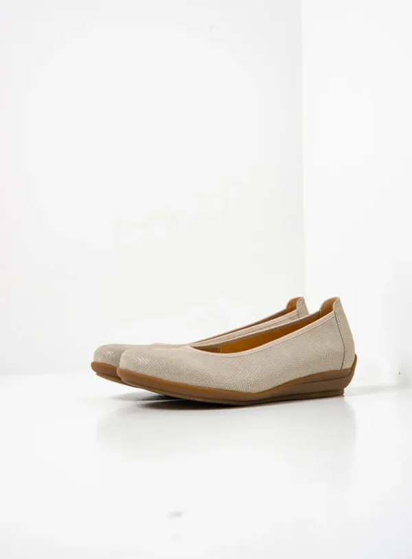 Wolky Duncan F2F - zacht taupe vegan biocare Instappers voor dames