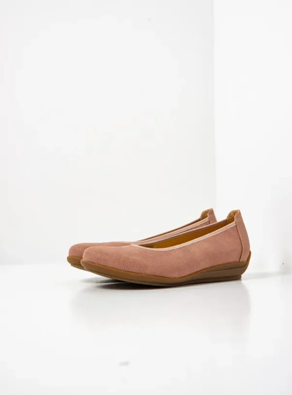 Wolky Duncan F2F - oudroze vegan biocare Instappers voor dames