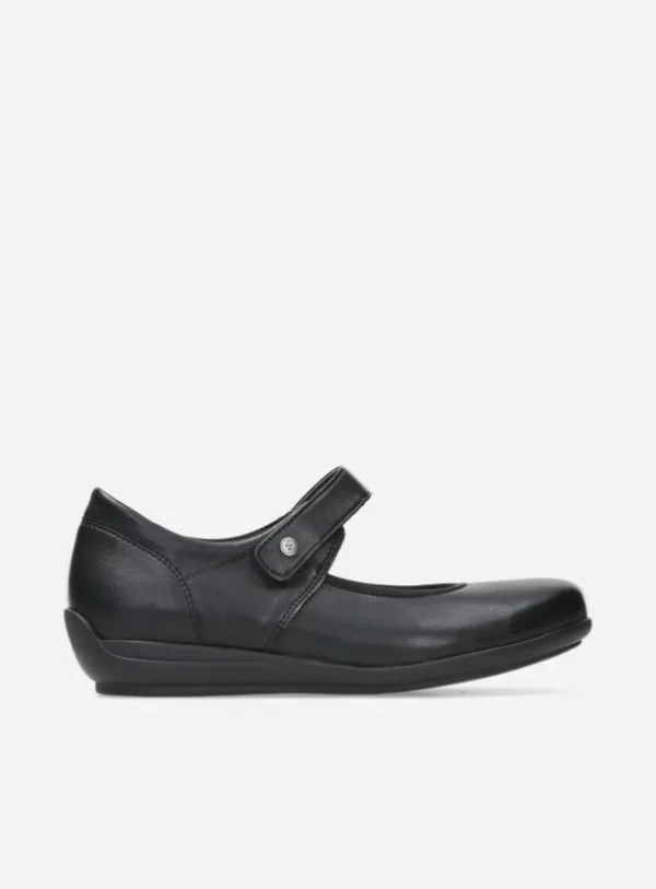 Wolky Noble F2F - zwart vegan biocare Bandschoenen voor dames