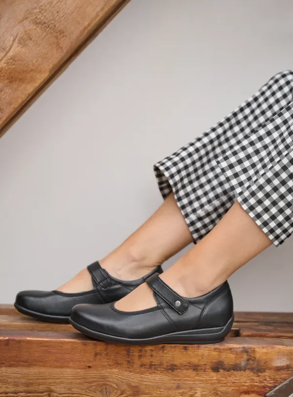 Wolky Noble F2F - zwart vegan biocare Bandschoenen voor dames