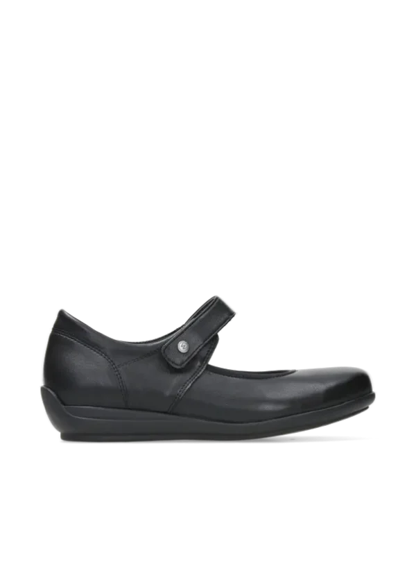 Wolky Noble F2F - zwart vegan biocare Bandschoenen voor dames