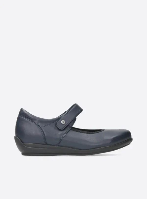 Wolky Noble F2F - blauw vegan biocare Bandschoenen voor dames