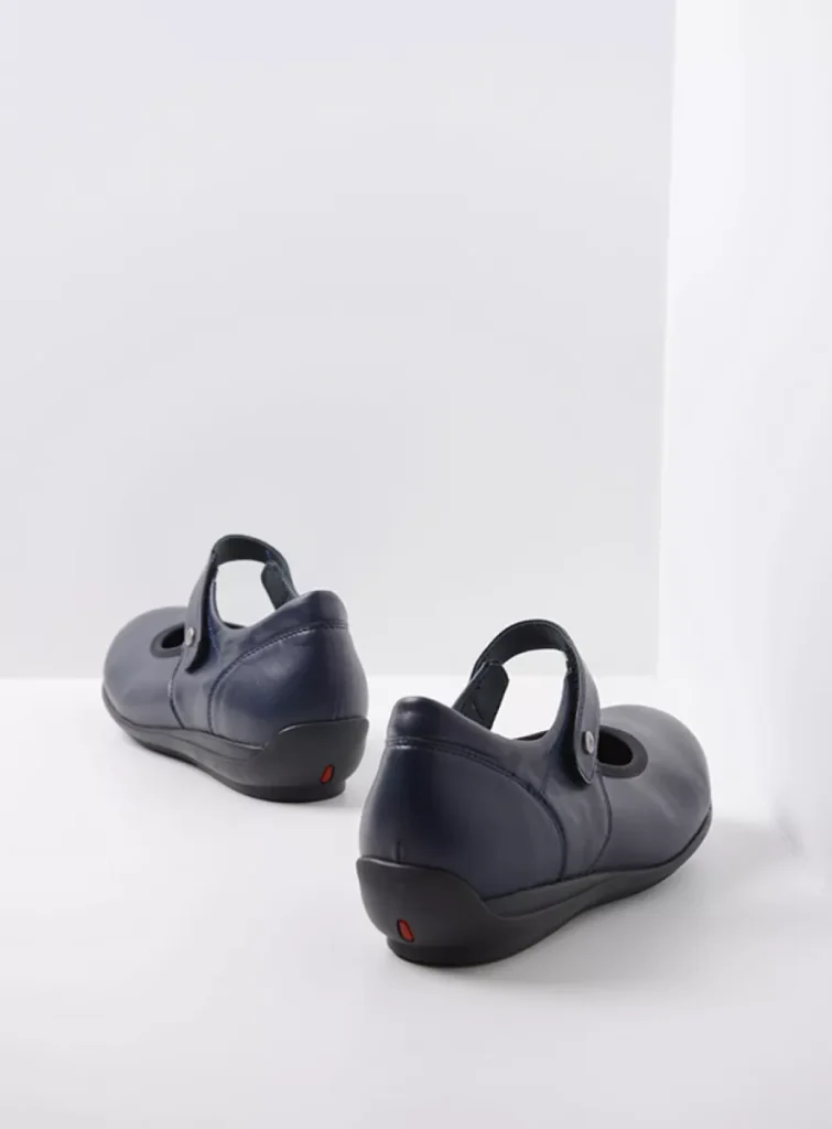Wolky Ballerina's 00387 Noble F2F 80800 blauw vegan biocare
