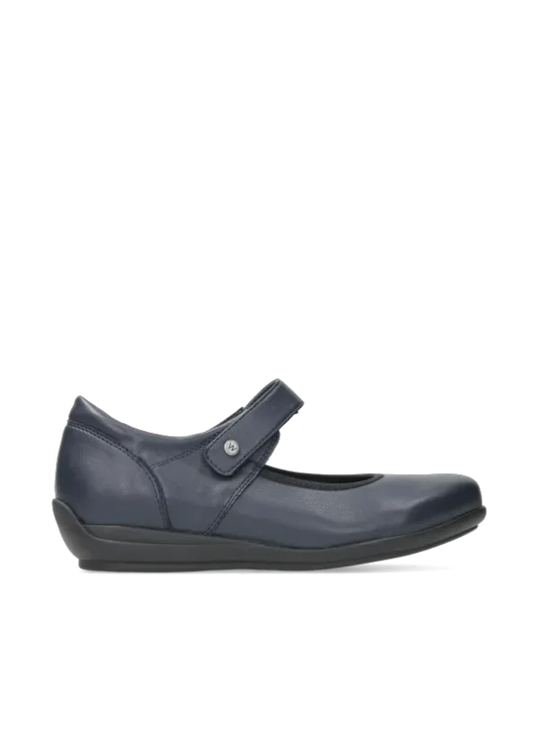 Wolky Noble F2F - blauw vegan biocare Bandschoenen voor dames