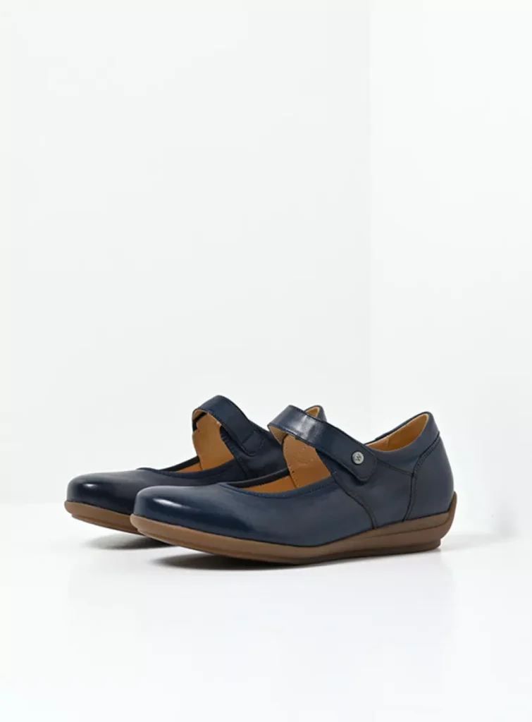 Wolky Ballerina's 00387 Noble F2F 80820 denim vegan biocare