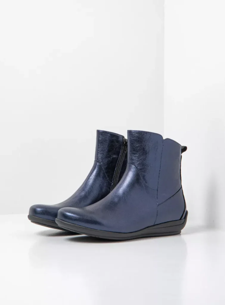 Wolky Laarzen 00388 Ryland F2F 23800 blauw metallic leer