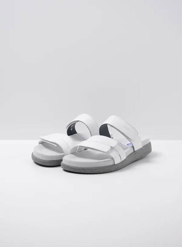 Wolky Cirrus - wit leer Slippers voor dames