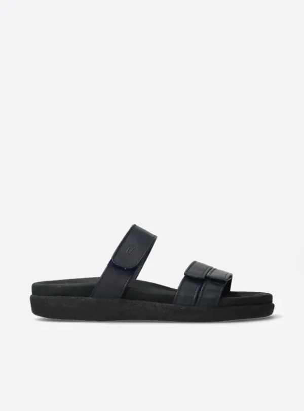 Wolky Cirrus - donkerblauw leer Slippers voor dames
