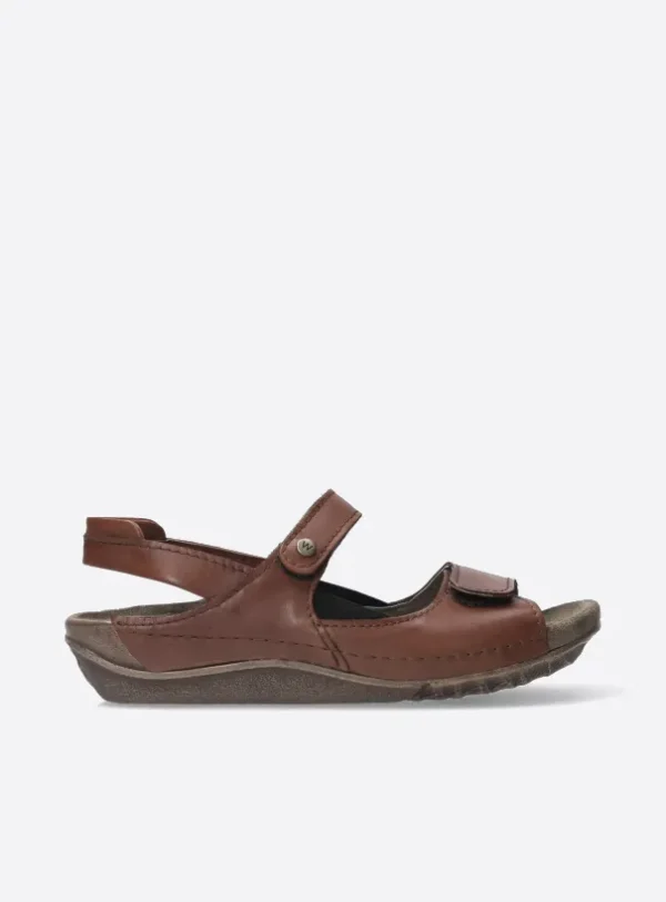 Wolky Alberta - naturel leer Sandalen voor dames