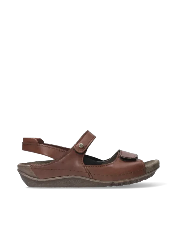 Wolky Alberta - naturel leer Sandalen voor dames