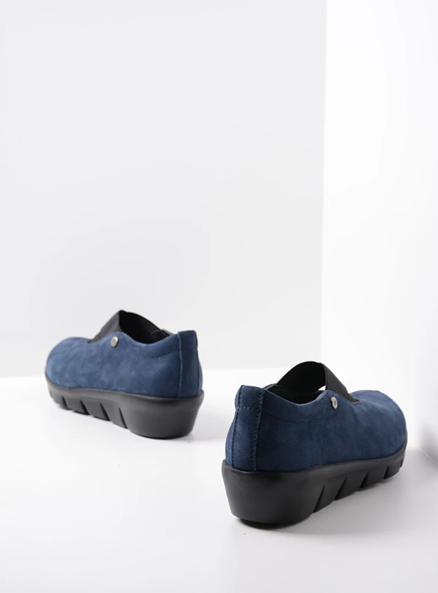 Wolky Ballerina's 00665 Cursa 11820 blauw nubuck