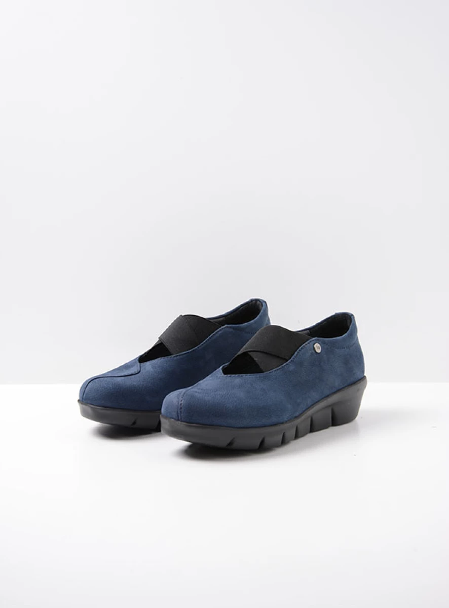 Wolky Ballerina's 00665 Cursa 11820 blauw nubuck
