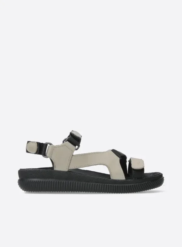 Wolky Energy Lady - offwhite gevet leer Sandalen voor dames