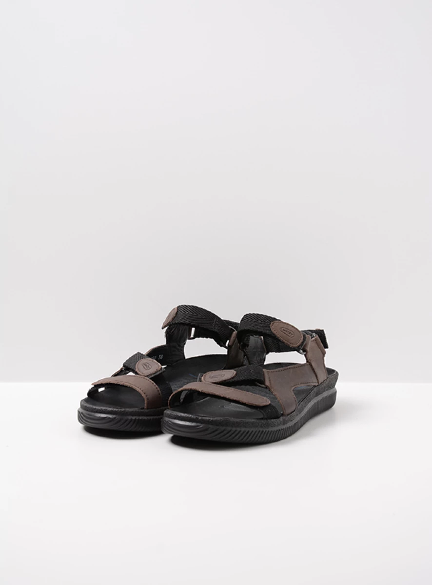 wolky sandalen 00710 energy lady 50300 bruin gevet leer front