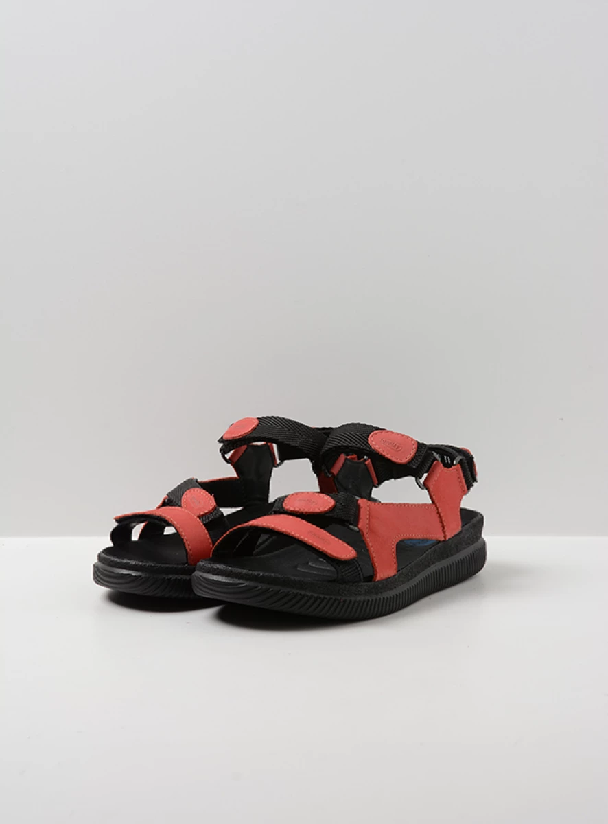 wolky sandalen 00710 energy lady 50500 rood gevet leer front