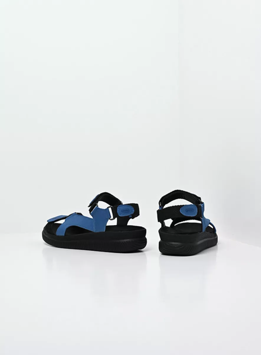 Wolky Sandalen 00710 Energy Lady 50840 jeansblauw gevet leer