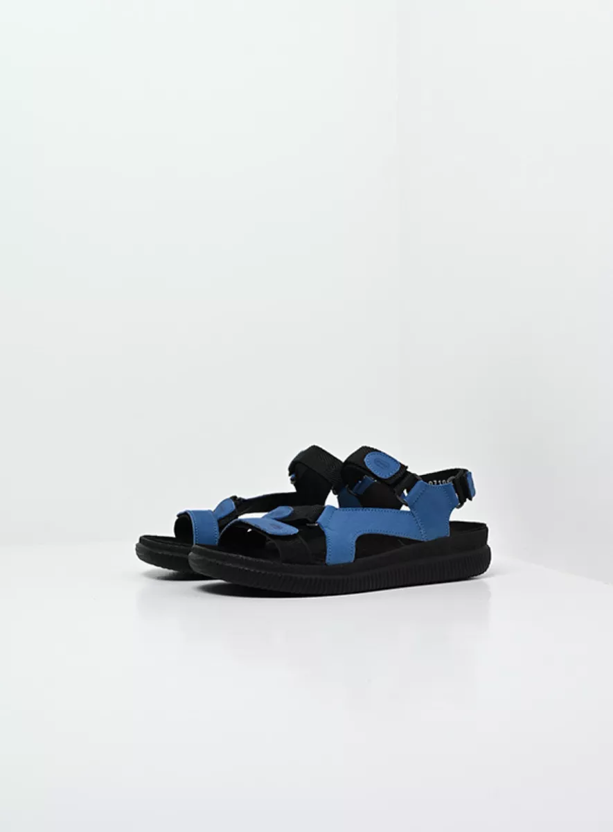 Wolky Sandalen 00710 Energy Lady 50840 jeansblauw gevet leer