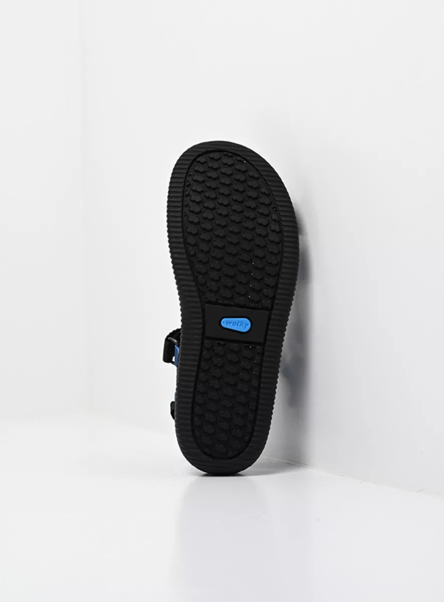 Wolky Sandalen 00710 Energy Lady 50840 jeansblauw gevet leer