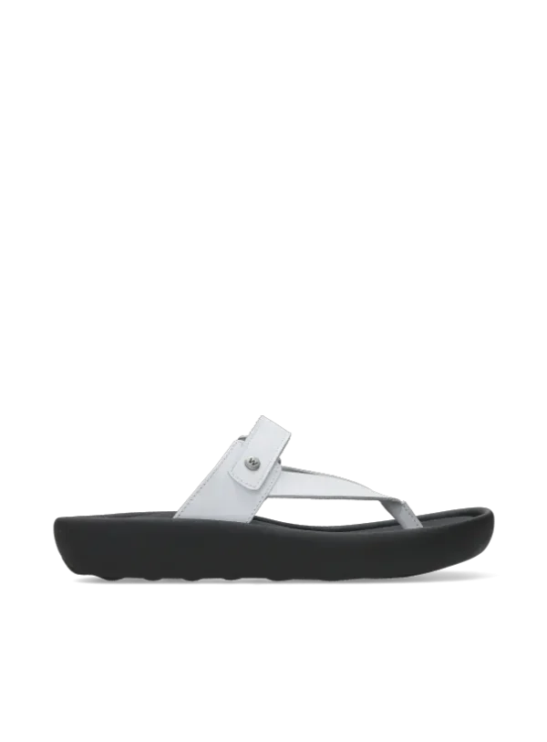 Wolky Peace - wit leer Slippers voor dames