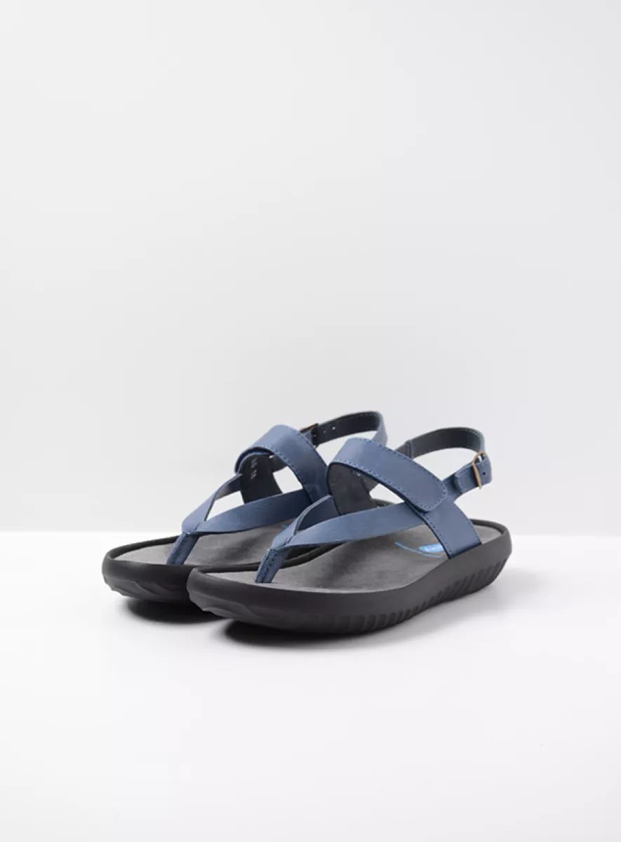 Wolky Sandalen 00882 Cebu 31840 jeansblauw leer