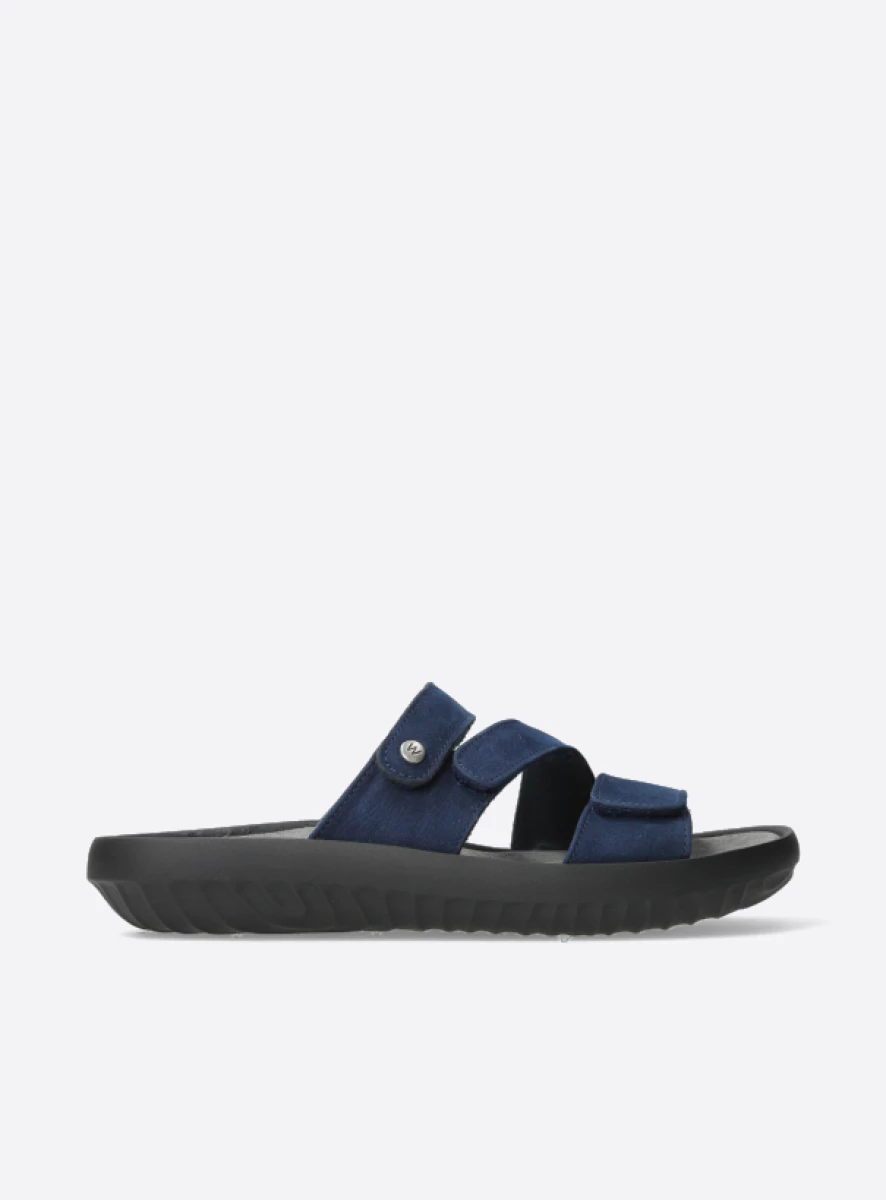 wolky slippers 00885 sense 11820 blauw nubuck