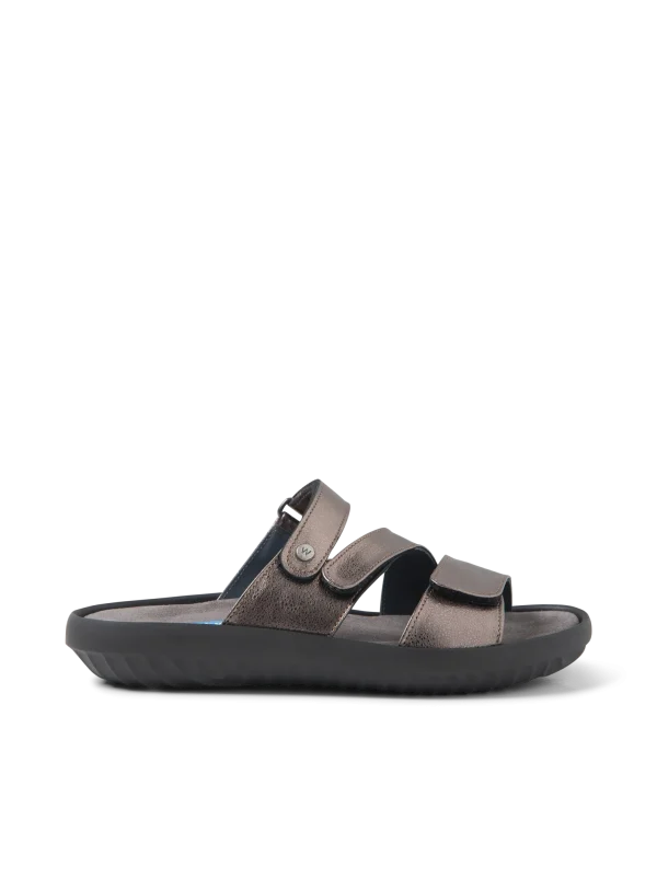Wolky Sense - brons metallic leer Slippers voor dames